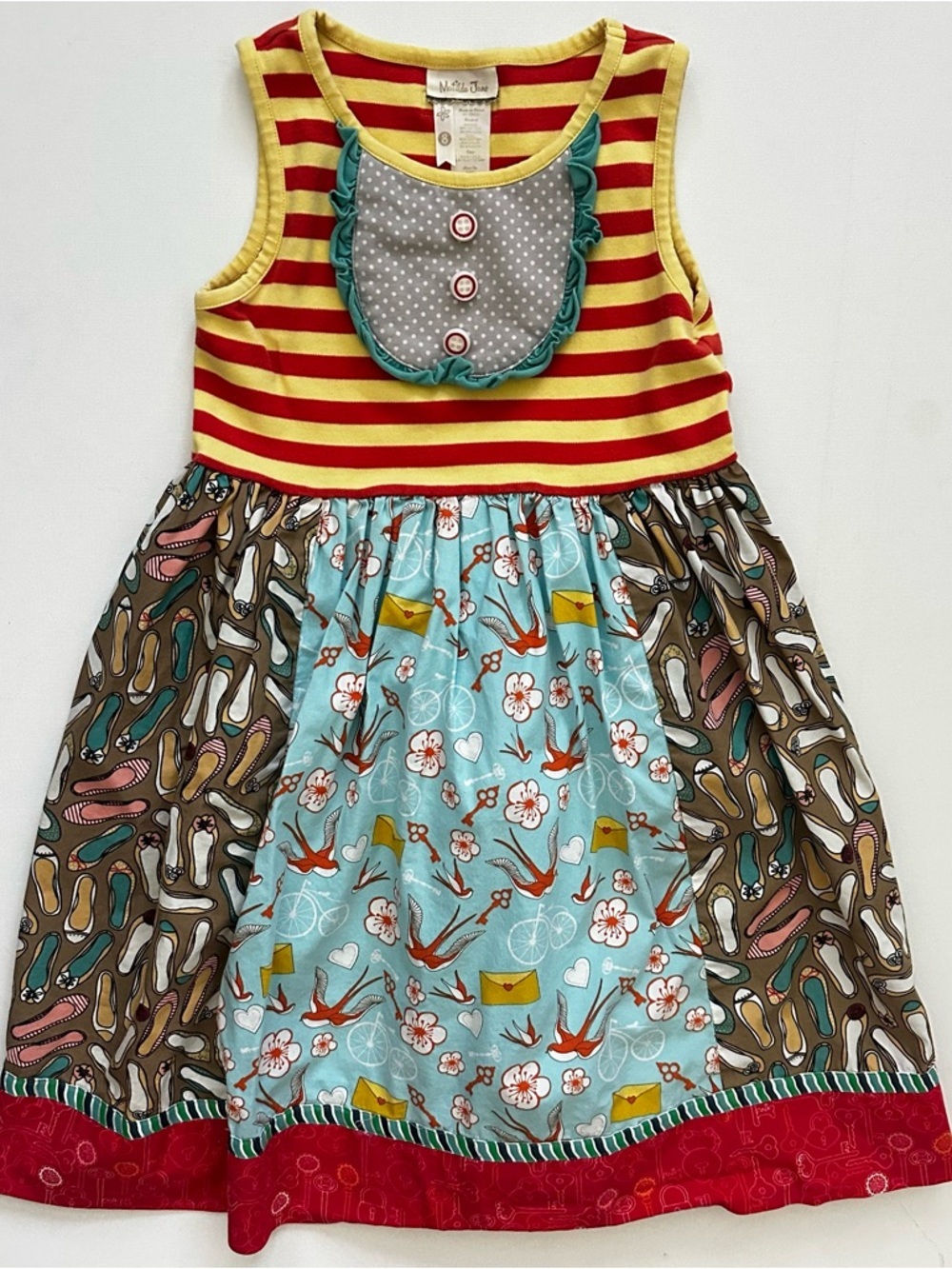 Matilda Jane Girls Sleeveless Dress Size 8